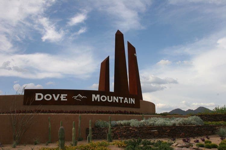 Dove Mountain Welcome Entrance Sign, Dove Mountain AZ