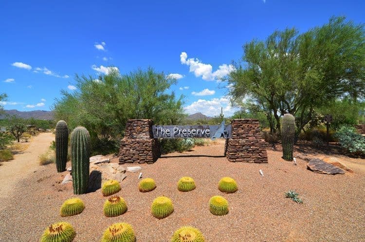 Preserve Welcome Entrance Sign, Dove Mountain AZ